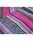 Bright colour Mexican falsa blanket