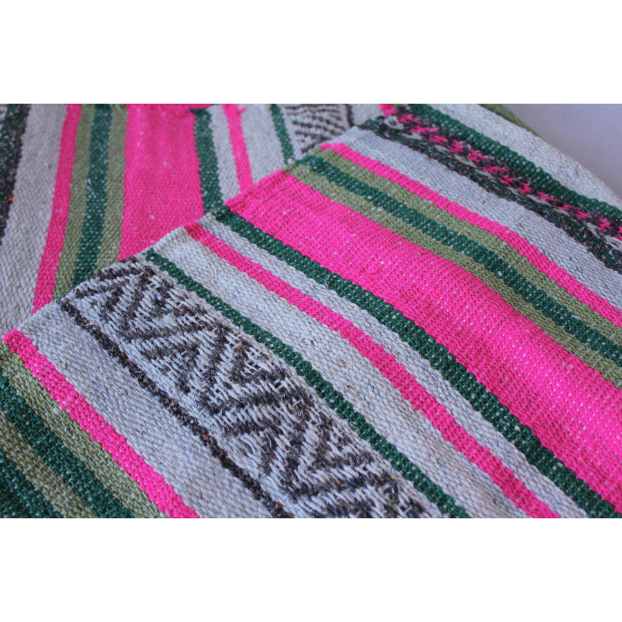 Bright colour Mexican falsa blanket