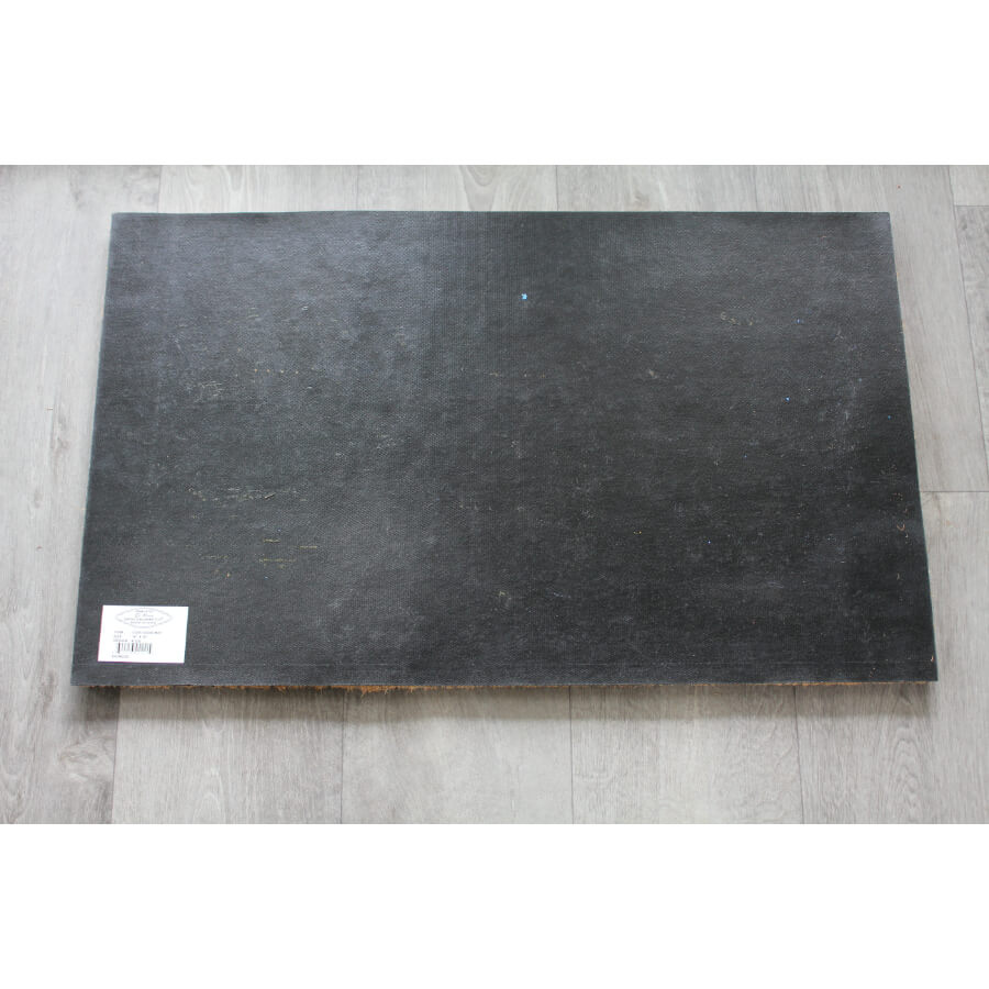Rubber backed door mat