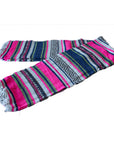 Pink and Blue Mexican Rug