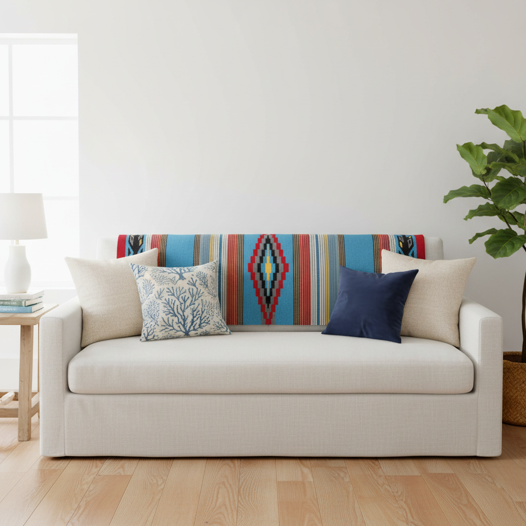 Southwestern Rug - Hamptons Couch