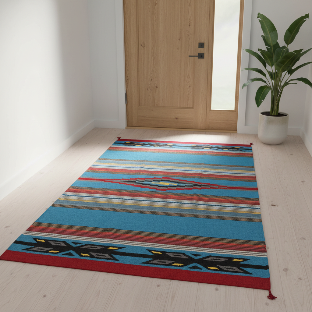 Southwestern Rug - Scandi Entryway