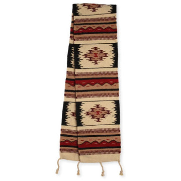 Mayan style Mexican table runner - wool