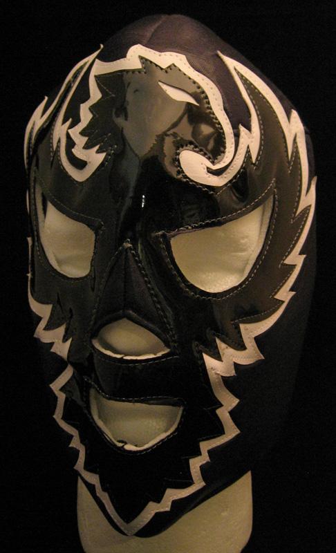 Black and White Luchador Mask