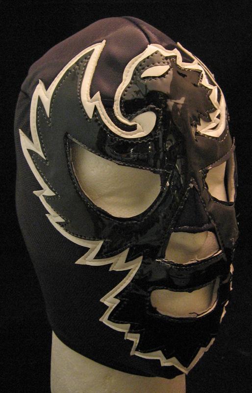 Black and White Mexican Wrestling Mask