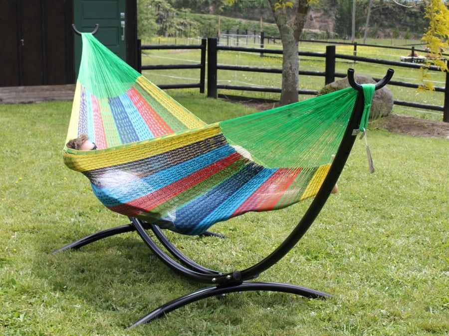 Mexican hammock and hammock stand