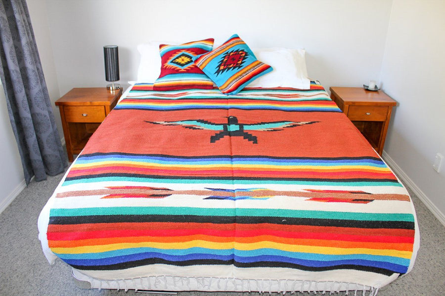 Bed Cover - Mexican Thunderbird Design