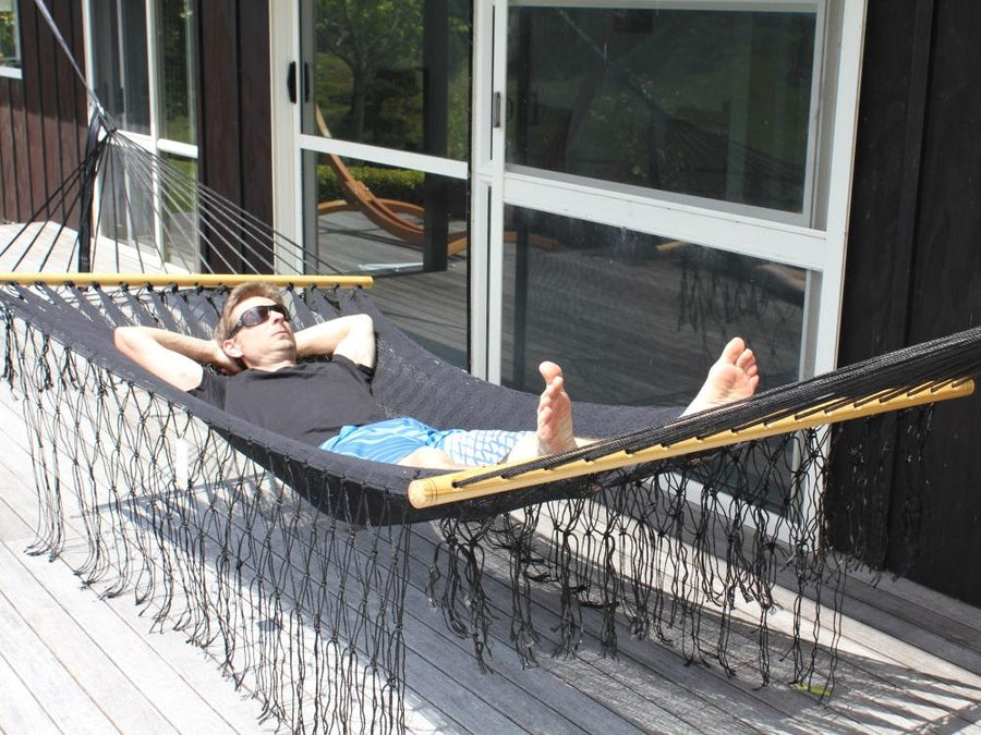 Cotton Black Bar Hammock