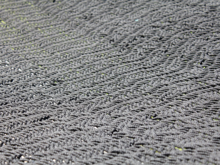 Polyester hammock material - black
