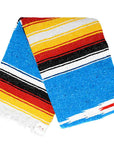 Bright Blue Saltillo Blanket