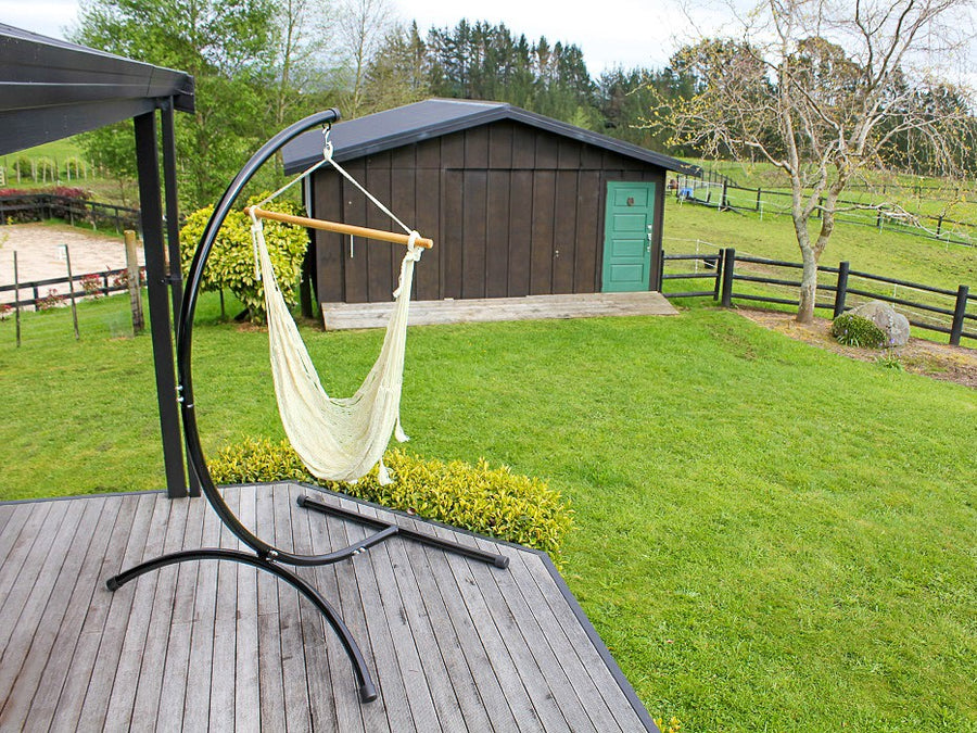 C shaped hammock stand