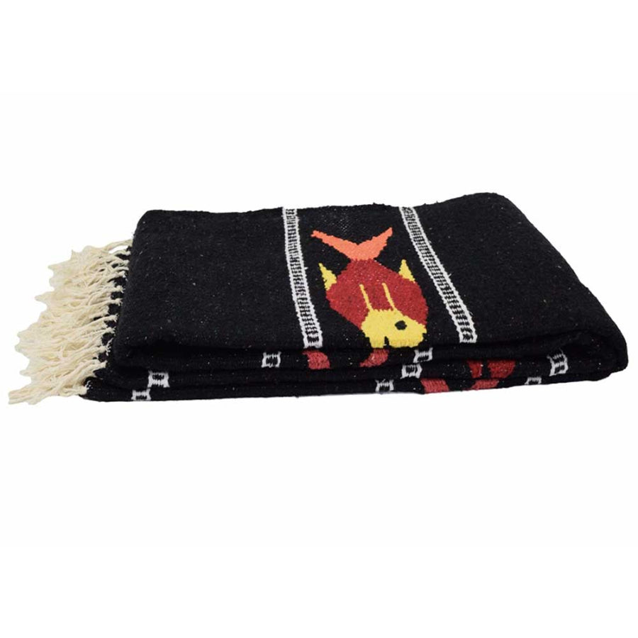 Mexican beach blanket with classic fish design