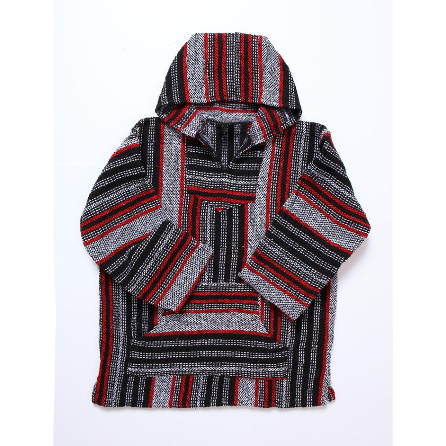 Baja Hoodie Red, White Black Authentic Mexican Free