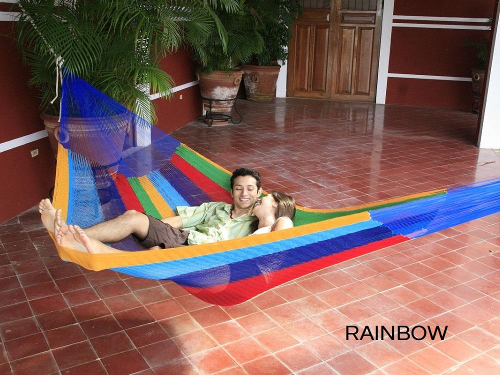 Rainbow Cotton Hammock - Extra Large Family Size