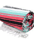 Rolled Mexican blanket