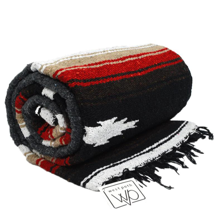 Mexican Diamond blanket - rolled up