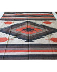 Saltillo Blanket - Mexican Diamond Centre Woven Heavyweight Blanket