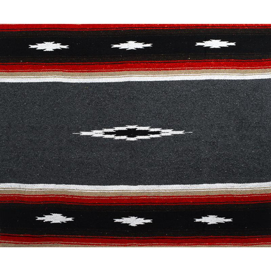 Dark diamond centre Mexican blanket
