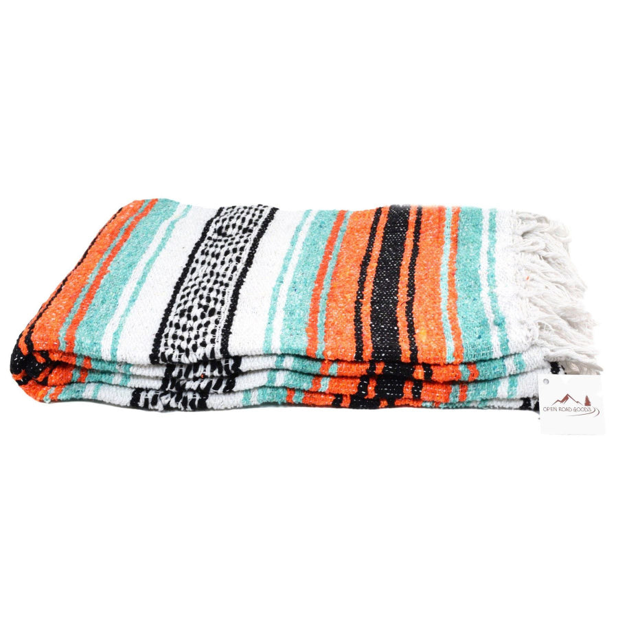 Falsa Rug - White, Orange, Mint and Black