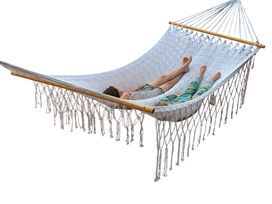 White Polyester Outdoor Bar Hammock