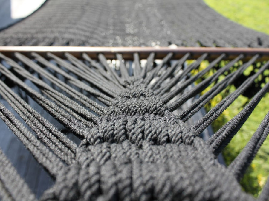 Woven hammock arms