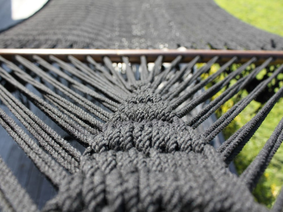 Spreader Bar King Size Black Hammock