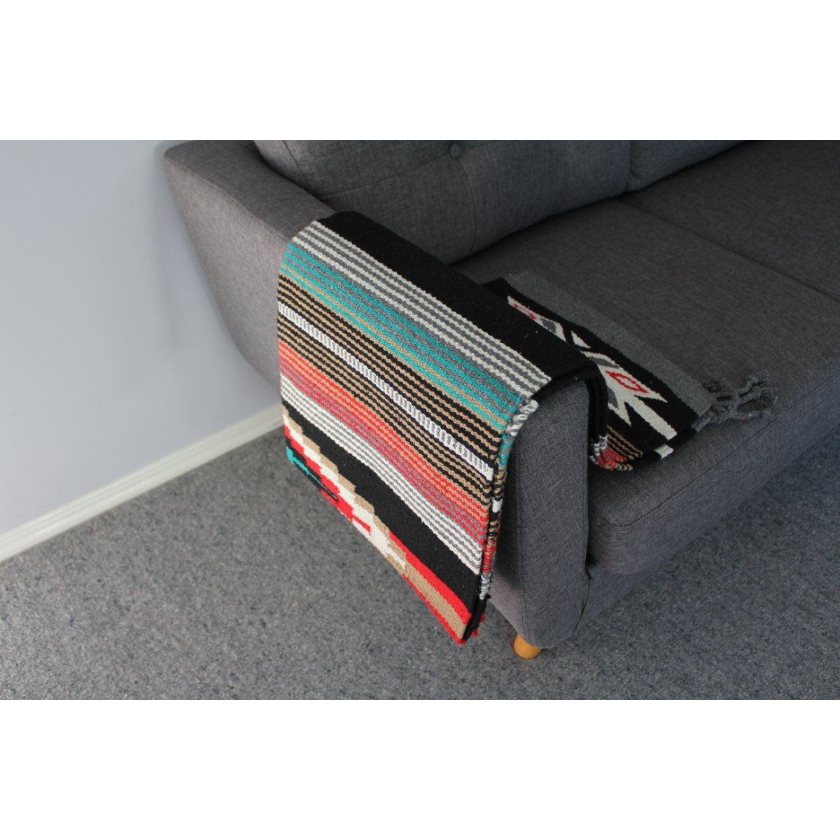 Black Western Rug