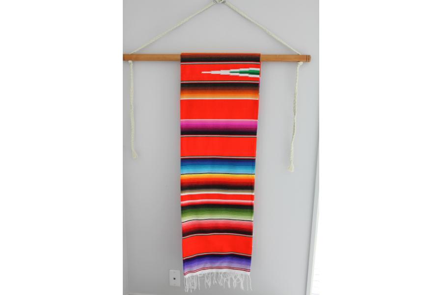 Mexican Striped Orange Blanket