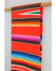 Orange Serape Blanket - Mexican Made