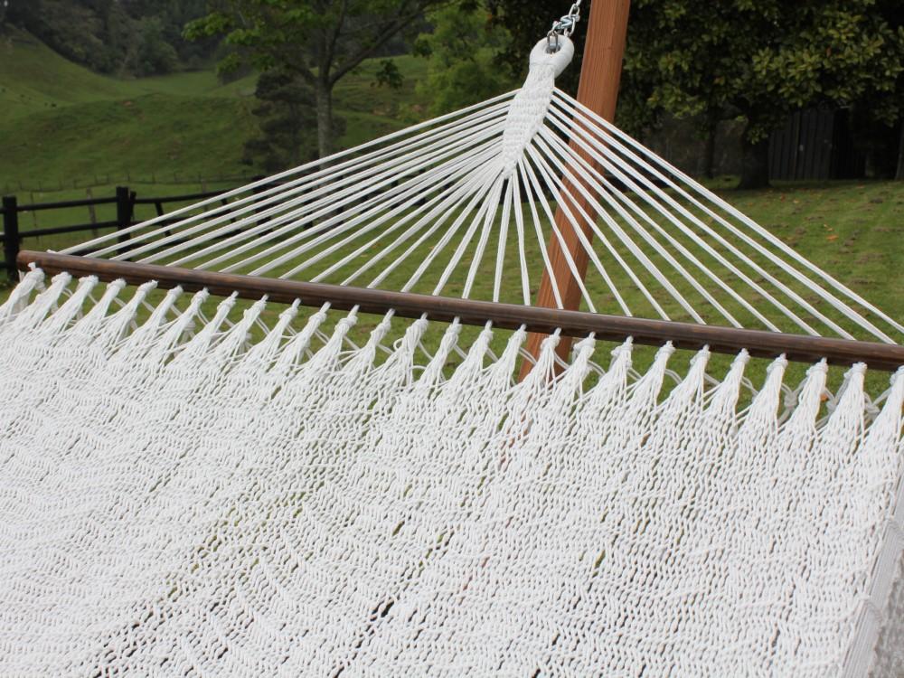 Polyester Outdoor Spreader Bar Hammock King Size Weather Resistant