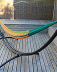 Metal arc hammock stand