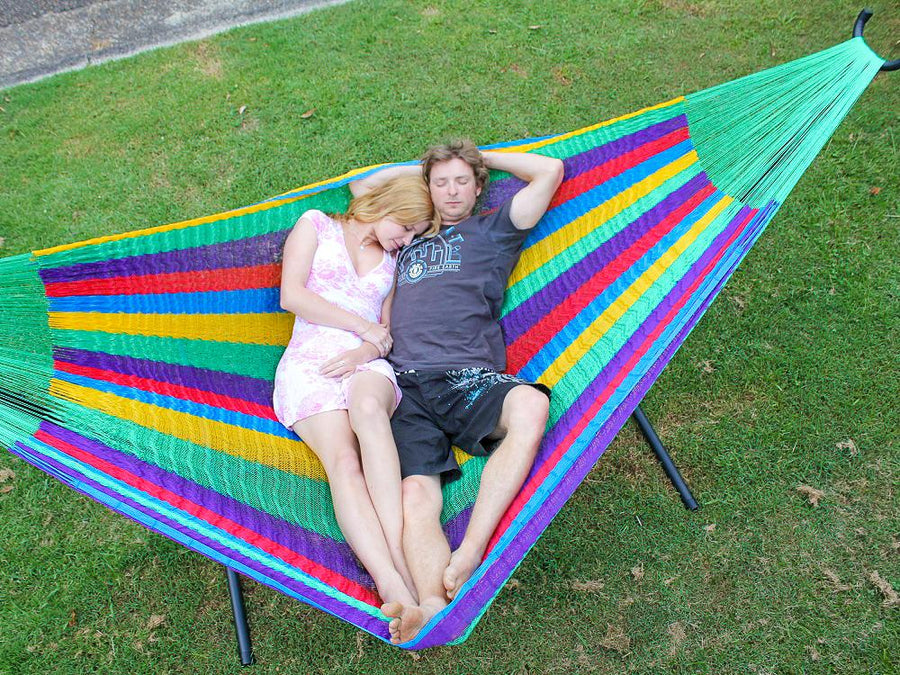 Metal hammock stand and Mexican hammock