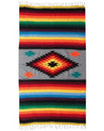 Silver Saltillo Mexican Blanket