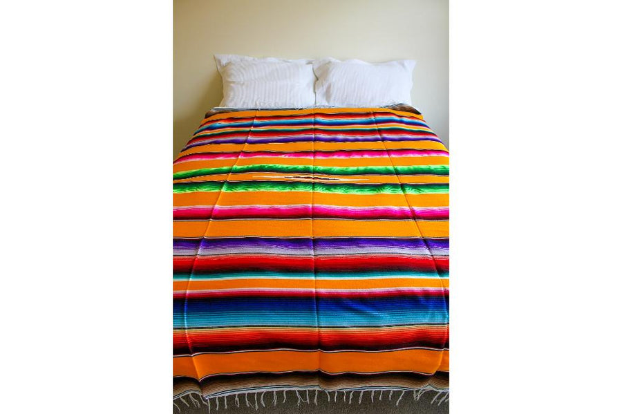 Mexican Yellow Colourful Bedspread
