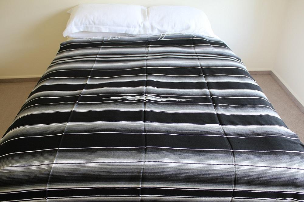 Sarape Black and White Blanket
