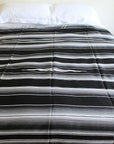 Sarape Black and White Blanket