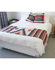Mexican Style Diamond Blanket - Beige