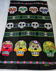Day of the Dead Skull Theme Beach Towel