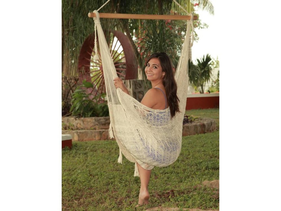 Mexican Swing Chair Hammock - White