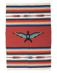 Mexican Made Western Style Blanket - Thunderbird - Terracotta