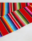 Red Mexican Blanket - Striped Sarape