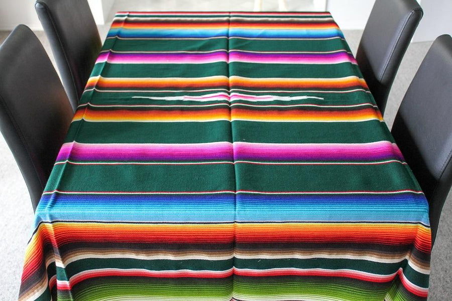 Mexican Blanket as Table Cover