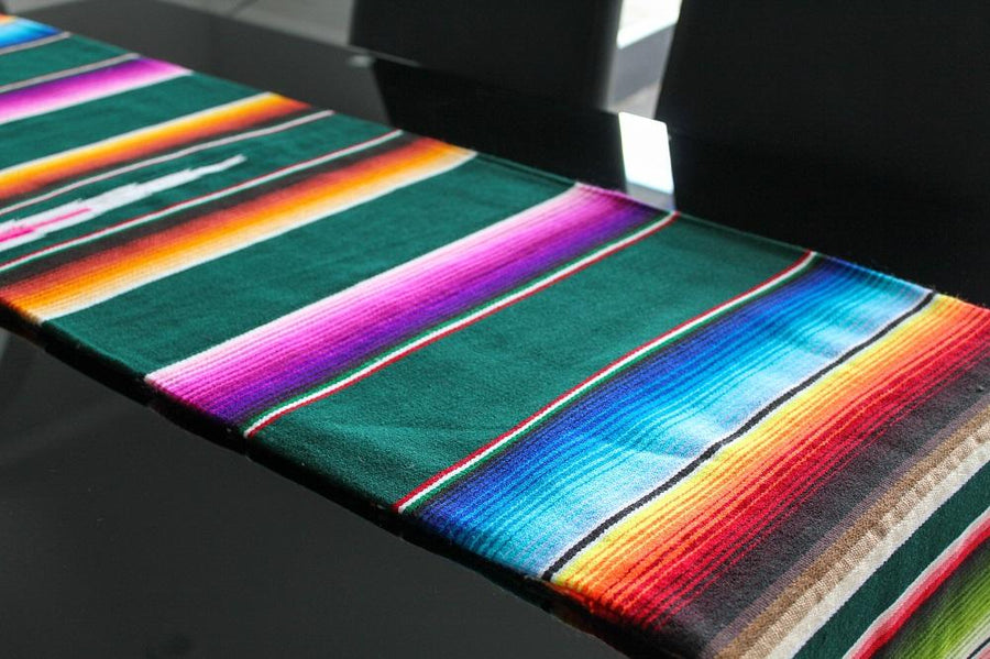 Mexican Blanket as Table Runner