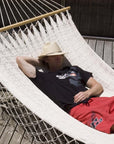 Mexican resort style hammock in white