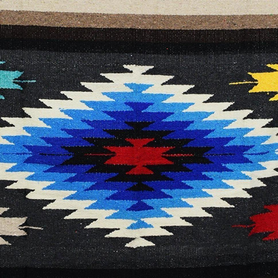 Charcoal blanket with bright diamond centre