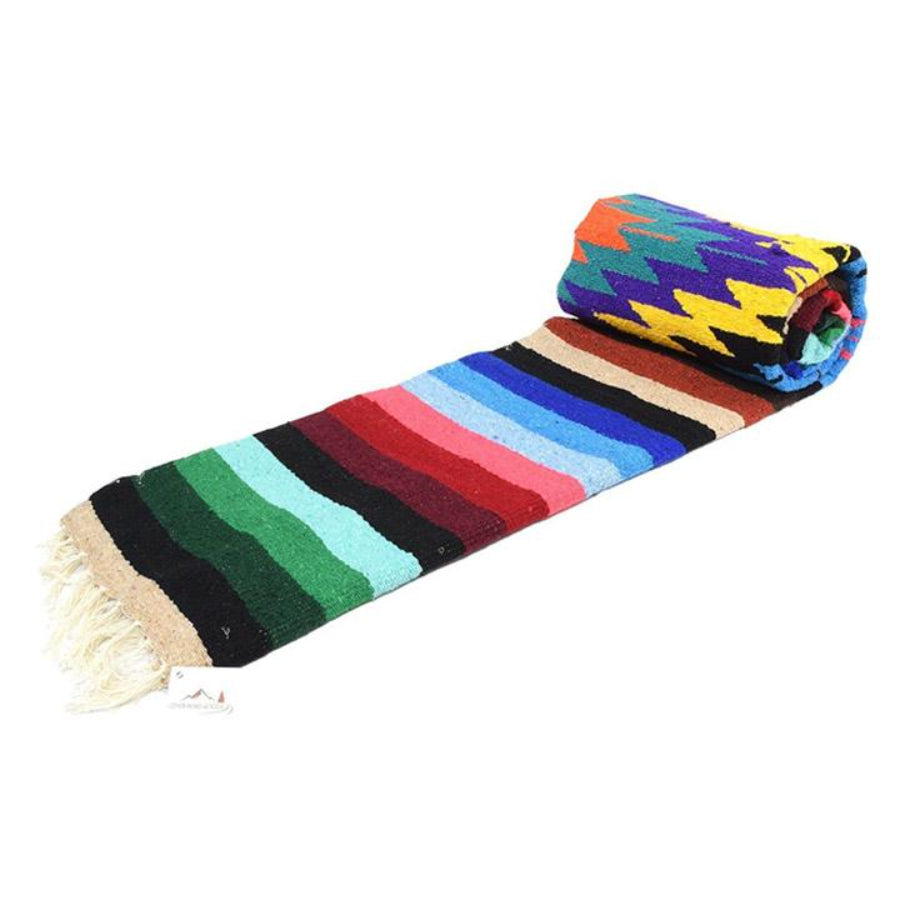 Colourful Striped Mexican Blanket