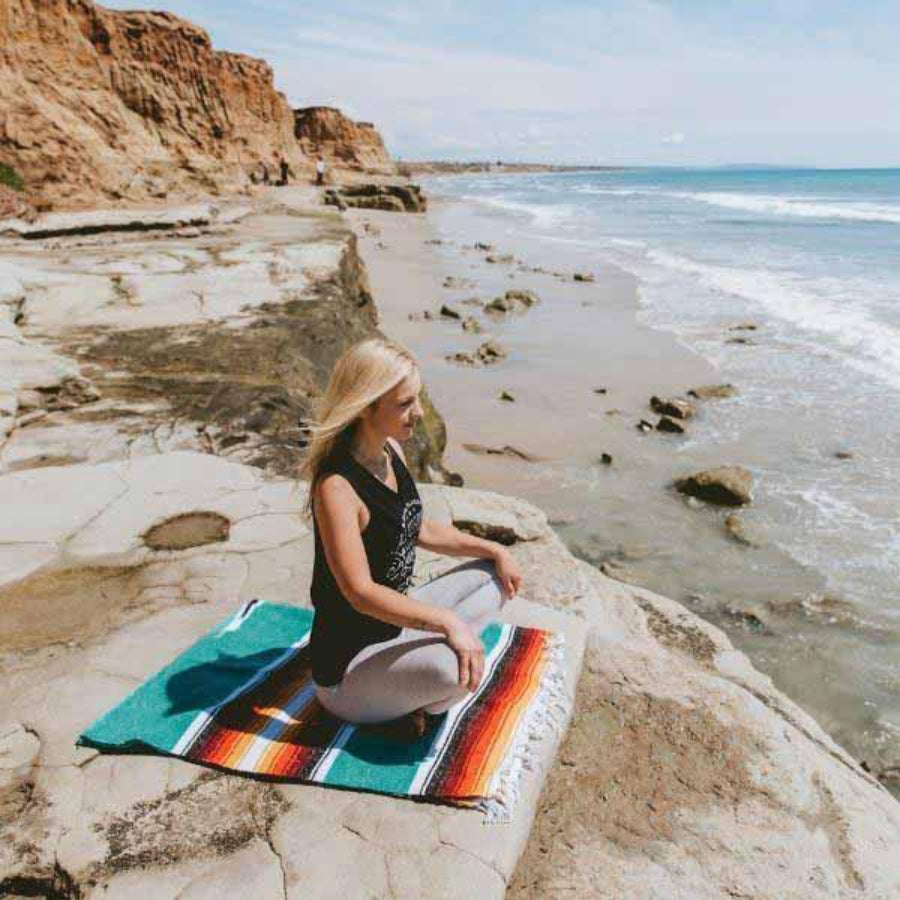 Yoga blanket - Mexican woven