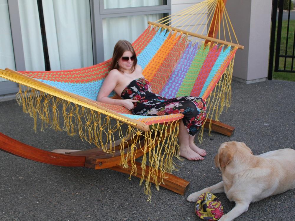 Brightly Coloured Mexican Hammock