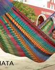 Thick cord hammock - pinata colours