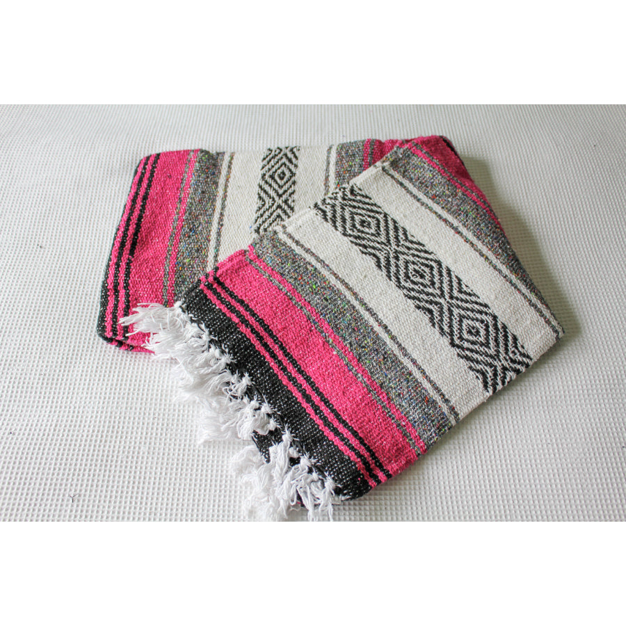 Mexican Falsa Blanket - Pink